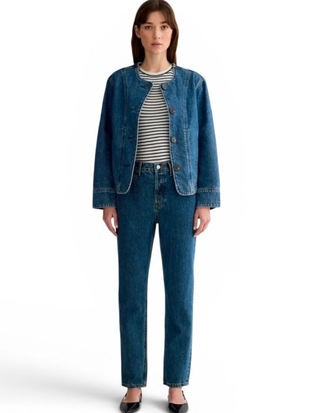 EVERLANE Button Fly The 90's Cheeky Jean - Size 23 Ankle